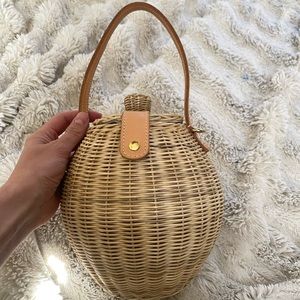 ULLA JOHNSON Rattan Bag